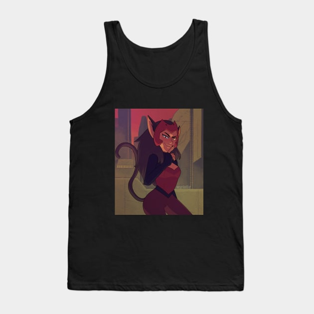 Totally Catra (with Background) Tank Top by Wyrielle